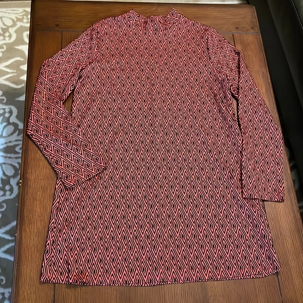 Zara dress. Ikat print. Medium. Red and black. Excellent condition.